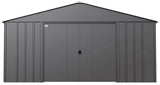 Arrow Classic 14x17-ft Charcoal Corrosion-Resistant Steel Shed image 2