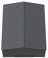 Arrow Classic 14x17-ft Charcoal Corrosion-Resistant Steel Shed image 4