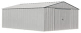 Arrow Classic 14x17-ft Flute Grey Corrosion-Resistant Metal Shed image 3