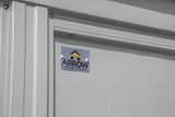 Arrow Classic 14x17-ft Flute Grey Corrosion-Resistant Metal Shed image 7