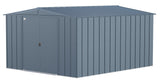 Arrow Classic Galvanized Steel Storage Shed, Blue Grey, 10-ft x 12-ft