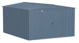 Arrow Classic Galvanized Steel Storage Shed, Blue Grey, 10-ft x 12-ft image 2