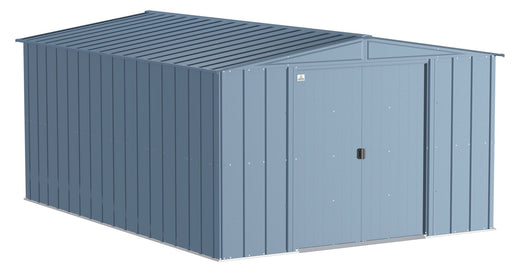 Arrow Classic Galvanized Steel Storage Shed, Blue Grey, 10-ft x 14-ft