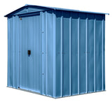 Arrow Classic Galvanized Steel Storage Shed, Blue Grey, 6-ft x 5-ft image 2