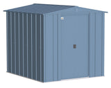 Arrow Classic Galvanized Steel Storage Shed, Blue Grey, 6-ft x 7-ft