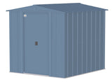 Arrow Classic Galvanized Steel Storage Shed, Blue Grey, 6-ft x 7-ft image 2