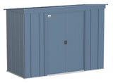 Arrow Classic Galvanized Steel Storage Shed, Blue Grey, 8-ft x 4-ft image 2