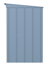 Arrow Classic Galvanized Steel Storage Shed, Blue Grey, 8-ft x 4-ft image 4