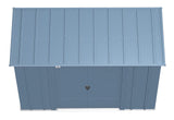 Arrow Classic Galvanized Steel Storage Shed, Blue Grey, 8-ft x 4-ft image 5