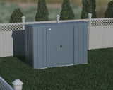 Arrow Classic Galvanized Steel Storage Shed, Blue Grey, 8-ft x 4-ft image 7