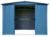 Arrow Classic Galvanized Steel Storage Shed, Blue Grey, 8-ft x 6-ft image 4