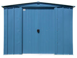 Arrow Classic Galvanized Steel Storage Shed, Blue Grey, 8-ft x 6-ft image 5
