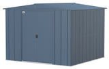 Arrow Classic Galvanized Steel Storage Shed, Blue Grey, 8-ft x 8-ft