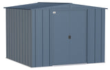 Arrow Classic Galvanized Steel Storage Shed, Blue Grey, 8-ft x 8-ft image 3