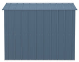 Arrow Classic Galvanized Steel Storage Shed, Blue Grey, 8-ft x 8-ft image 6