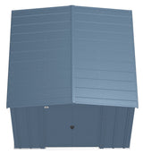 Arrow Classic Galvanized Steel Storage Shed, Blue Grey, 8-ft x 8-ft image 7