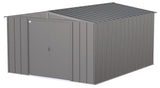 Arrow Classic Galvanized Steel Storage Shed, Charcoal, 10-ft x 12-ft