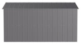 Arrow Classic Galvanized Steel Storage Shed, Charcoal, 10-ft x 12-ft image 5