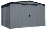 Arrow Classic Galvanized Steel Storage Shed, Charcoal, 10-ft x 8-ft image 5