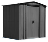 Arrow Classic Galvanized Steel Storage Shed, Charcoal, 6-ft x 5-ft