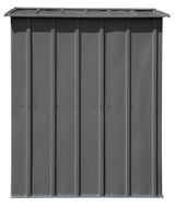 Arrow Classic Galvanized Steel Storage Shed, Charcoal, 6-ft x 5-ft image 6