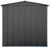 Arrow Classic Galvanized Steel Storage Shed, Charcoal, 6-ft x 5-ft image 8