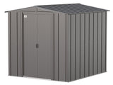 Arrow Classic Galvanized Steel Storage Shed, Charcoal, 6-ft x 7-ft
