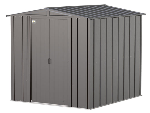 Arrow Classic Galvanized Steel Storage Shed, Charcoal, 6-ft x 7-ft