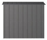 Arrow Classic Galvanized Steel Storage Shed, Charcoal, 6-ft x 7-ft image 6