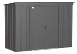 Arrow Classic Galvanized Steel Storage Shed, Charcoal, 8-ft x 4-ft image 2