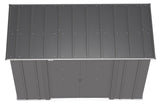 Arrow Classic Galvanized Steel Storage Shed, Charcoal, 8-ft x 4-ft image 6