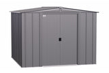 Arrow Classic Galvanized Steel Storage Shed, Charcoal, 8-ft x 8-ft image 2