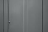 Arrow Classic Galvanized Steel Storage Shed, Charcoal, 8-ft x 8-ft image 8