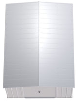 Arrow Classic Galvanized Steel Storage Shed, Flute Grey, 10-ft x 14-ft image 6