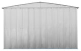Arrow Classic Galvanized Steel Storage Shed, Flute Grey, 10-ft x 14-ft image 8