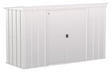 Arrow Classic Galvanized Steel Storage Shed, Flute Grey, 10-ft x 4-ft image 2