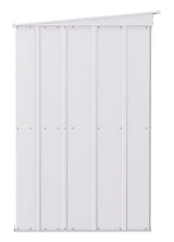 Arrow Classic Galvanized Steel Storage Shed, Flute Grey, 10-ft x 4-ft image 4