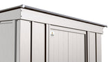 Arrow Classic Galvanized Steel Storage Shed, Flute Grey, 10-ft x 4-ft image 7