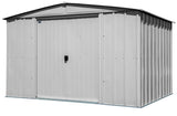 Arrow Classic Galvanized Steel Storage Shed, Flute Grey, 10-ft x 8-ft