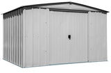 Arrow Classic Galvanized Steel Storage Shed, Flute Grey, 10-ft x 8-ft image 2