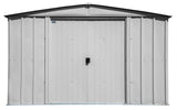 Arrow Classic Galvanized Steel Storage Shed, Flute Grey, 10-ft x 8-ft image 4