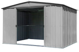 Arrow Classic Galvanized Steel Storage Shed, Flute Grey, 10-ft x 8-ft image 5