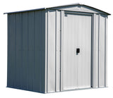 Arrow Classic Galvanized Steel Storage Shed, Flute Grey, 6-ft x 5-ft image 3