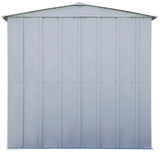 Arrow Classic Galvanized Steel Storage Shed, Flute Grey, 6-ft x 5-ft image 7