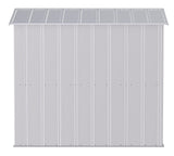 Arrow Classic Galvanized Steel Storage Shed, Flute Grey, 6-ft x 7-ft image 5