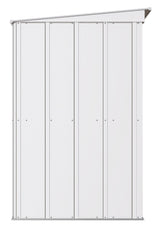 Arrow Classic Galvanized Steel Storage Shed, Flute Grey, 8-ft x 4-ft image 4