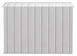 Arrow Classic Galvanized Steel Storage Shed, Flute Grey, 8-ft x 4-ft image 7