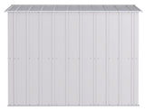 Arrow Classic Galvanized Steel Storage Shed, Flute Grey, 8-ft x 8-ft image 5