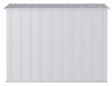 Arrow Classic Galvanized Steel Storage Shed, Flute Grey, 8-ft x 8-ft image 6