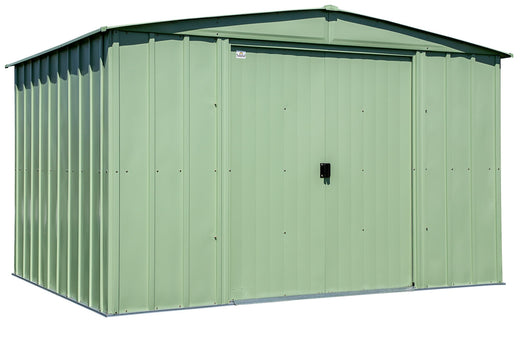 Arrow Classic Galvanized Steel Storage Shed, Sage Green, 10-ft x 8-ft